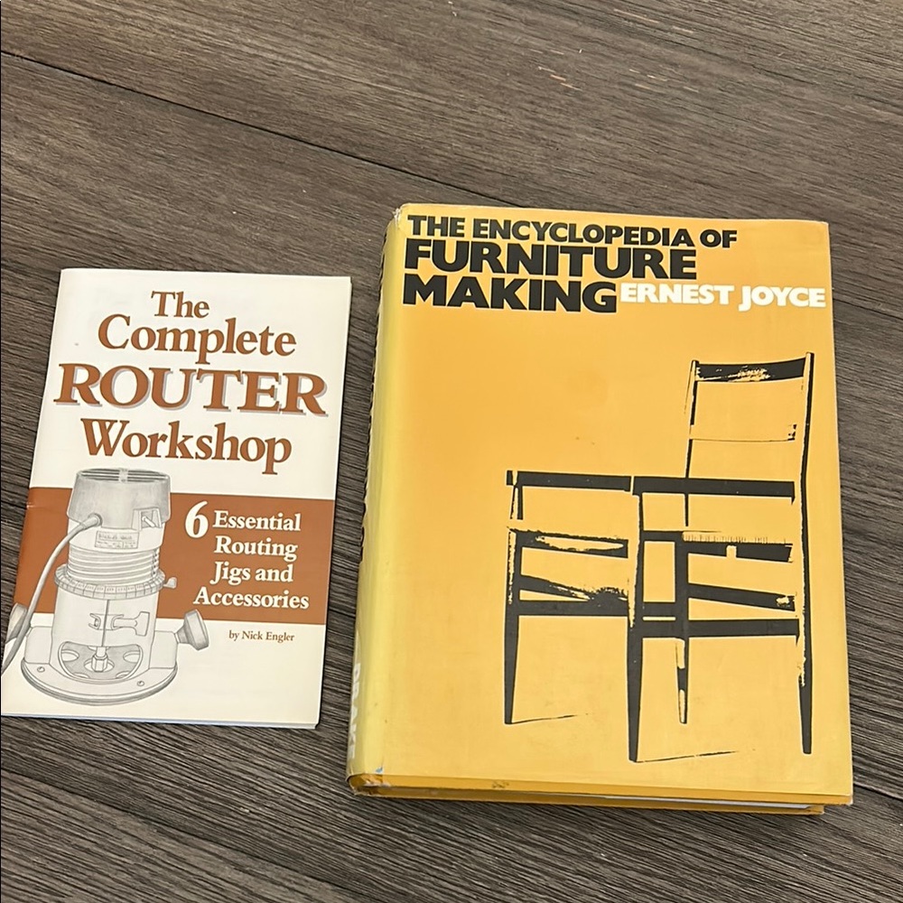 Vintage encyclopedia of Furniture Making book by Ernest Joyce & router booklet